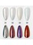Holografik Efektli Sıcak Şeffaf Turuncu İnci Tozu, Nail Art, Kalıcı Oje Tırnak Süsleme No.04 3