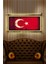 - Türk Bayrağı LED Işıklı Rustik Kanvas Tablo O 1