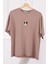 Vizon Nakışlı Modal Kısa Kol T-Shirt 1