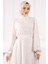 Bej Kol Bağlamalı Kuşaklı Abiye 4