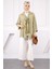 Haki Ön Bağlamalı İçlikli Kimono 3