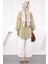 Haki Ön Bağlamalı İçlikli Kimono 4