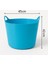 Esnek Kirli ve Oyuncak Sepeti 42 Lt Turkuaz Renkli Dayanıklı Plastik Malzeme 5