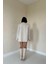 Bej Çizgili Oversize Ceket 4