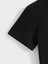 Baskılı Oversize Bisiklet Yaka T-Shirt - Siyah 2