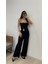 Kadın Sendy Kumaş Bağcık Detaylı Asimetrik Takım 1