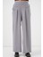 Geniş Paça Pileli Pantolon 6718 - Gri 4