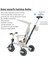 6in1 Funtrike Bej 3 Tekerlekli Bebek Bisikleti |ebeveyn Kontrollü, Katlanabilir ve Denge Modlu 9