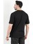 Erkek Bisiklet Yaka Basic Pamuklu T-Shirt Siyah - 2271 4