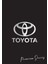 Suya Dayanıklı Yıkanabilir Toyota Oto Paspas Kağıdı Siyah Gümüş Baskı 50 Adet - 35X50CM - Kalın 1