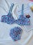 Blueavcı Tül Fırfırlı Bralet Sütyen Tanga Iç Çamaşır Takımı 2