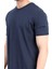 Erkek Bisiklet Yaka Basic %100 Pamuklu T-Shirt Lacivert - 25Y 2735 2
