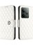 Realme Gt 6 5g Global Için Eşkenar Dörtgen Dokulu Deri Kılıf (Yurt Dışından) 3