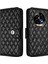 Realme 13 Pro / 13 Pro+ 5g Için Eşkenar Dörtgen Dokulu Deri Kılıf (Yurt Dışından) 5