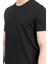 Erkek Bisiklet Yaka Basic %100 Pamuklu T-Shirt Siyah - 25Y 2735 2