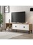 3804 Era Tv Ünitesi 180 cm 2 Kapaklı Raflı Sepet - Beyaz 1