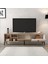 3806 Era Tv Ünitesi 180 cm 2 Kapaklı Raflı Sepet - Beyaz - Yunus 3