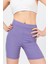 Lila Fitilli Biker Şort 2190M 1