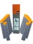 Bahco 325" 11/64" 4.5 x 200MM. (168 8 4.5 3p) Yuvarlak Motorlu Testere Eğesi 36 Adet 1