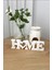Home Yazılı Dekoratif Biblo Masaüstü Dekor - Beyaz 20 cm 1