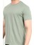 Erkek Bisiklet Yaka Basic %100 Pamuklu T-Shirt Yeşil - 25Y 2735 2