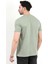 Erkek Bisiklet Yaka Basic %100 Pamuklu T-Shirt Yeşil - 25Y 2735 3