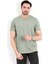Erkek Bisiklet Yaka Basic %100 Pamuklu T-Shirt Yeşil - 25Y 2735 5