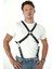 Göğüs Detaylı Arkadan Bağlamalı Erkek Deri Harness M 2