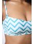 Yeşil Zigzag Straplez Balenli Bikini Üstü 3