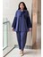 Yakası Degaje Fiyonklu Tunik Pantolon Takım 4978 1