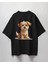 Oversize Tişört Sevimli Köpekçik Baskılı – Neşeni Üzerinde Taşı! 1