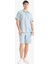 %100 Pamuk Relax Fit Cepli Keten Görünümlü Bermuda Şort C7381AX25SM 4