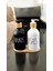 2 Li Siyah-Beyaz Mutfak Sıvı Sabunluk Seti 500ML 500ML Bambu Tepsili 4