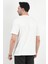 Erkek Bisiklet Yaka Basic Pamuklu T-Shirt Beyaz - 2271 4