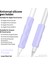 Apple Pencil Için 2 Adet Silikon Kılıf, Huawei M-Pencil Serisi Kalem Kapağı Tutacağı-Mor (Yurt Dışından) 2