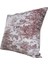 Yüksek Kaliteli Desenli Jakarlı Dokuma Kumaş Kırlent 45 x 43 cm (İçi Dolu) Bordo Ağırlıklı 1