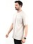Erkek Bisiklet Yaka Basic Pamuklu T-Shirt Bej - 2271 5