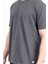 Erkek Bisiklet Yaka Basic Pamuklu T-Shirt Antrasit - 2271 2