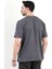 Erkek Bisiklet Yaka Basic Pamuklu T-Shirt Antrasit - 2271 4