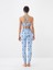 Kadın Mavi Slim Fit Crop 5