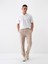 Erkek Bej Slim Fit Pamuklu Jogger Pantolon 1
