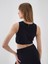 Kadın Lacivert Regular Fit Pamuklu Crop 5