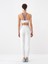 Kadın Beyaz Slim Fit Crop 4