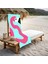 Flamingo Desenli Plaj Deniz Havlusu Peştemal 80x160 CM VTA33 1
