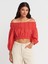 50258 Omuzları Açık Düğmeli Top-A.kırmızı 1