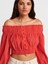 50258 Omuzları Açık Düğmeli Top-A.kırmızı 3