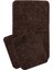 Doğal Kaymaz Taban Yıkanabilir Synergy Kahverengi 3’lü Banyo Halı Paspası 1 Adet 60X100 cm + 2 Adet 60X50 cm 2