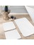 Doğal Kaymaz Taban Yıkanabilir Sheepline Beyaz 3’lü Banyo Halı Paspası 1 Adet 60X100 + 2 Adet 60X50 1