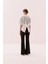 Arkası Yırtmaçlı Baskılı Kısa Kol T-Shirt Beyaz Y2523809_002 3