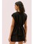 Yanları Yırtmaç Detaylı Baskılı Kolsuz T-Shirt Siyah Y2523810_001 2